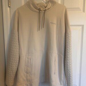 Columbia mock neck waffle sleeve sweatshirt